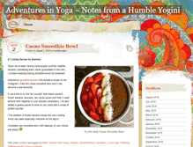 Tablet Screenshot of notesfromahumbleyogini.co.uk